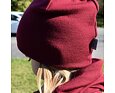 Dětská funkční čepice merino Tarua - rubínová