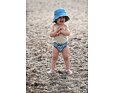 Dětské barefoot boty do vody Playshoes Flowers - petrol 7 Dětský UV klobouk Playshoes Flowers oboustranný - petrol