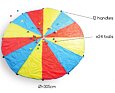 Motorický padák s míčky BS Toys Parachute 3