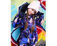 Dívčí zimní kabát Huppa Vivian 2 parka blue pattern 8