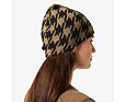 Zimní čepice s merinem Helly Hansen Lifa merino beanie - sepia houndstooth aop 4