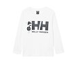 Dětské funkční UV tričko Helly Hansen K Tech Graphic LS top dlouhý rukáv - white 4
