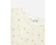 Dětské funkční tričko s merinem Name It Wang Small flowers dlouhý rukáv - snow white 3