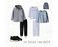 Dětský softshellový outfit Name It s magickým efektem - šedý 2