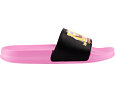 Dětské pantofle Coqui Stepy dk. pink / black SB 4