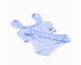 Dívčí dvojdílné plavky Coqui Eslim Kids blue stripes 3