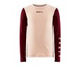 Dětské termoprádlo Craft Core set Warm Baselayer JR červené s růžovou 2