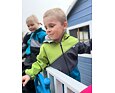 Dětská softshellová bunda Fantom trojbarevná tyrkysovo šedo zelená 10
