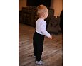 Dětské body smyk Little Angel DR Outlast® - pruh bílošedý melír 4