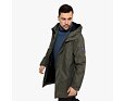 Pánský nepromokavý kabát Huppa Dustin dark green 40g 2
