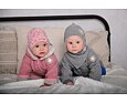 Dětská čepice Little Angel natahovací smyk Outlast® Myšky - sv. starorůžová 4