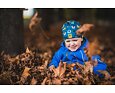Dětská softshellová kombinéza Huppa Adal blue/dark gray 12