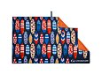 Rychleschnoucí ručník LifeVenture SoftFibre Printed Trek Towel Recycled Surfboards