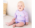 Dětské plavky/kostýmek Splash About Happy Nappy 3/4 rukáv Lilac Spring 2