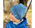 Dětská funkční čepice merino Tarua - blankytná 2