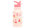 Dětská nerezová termo lahev A Little Lovely Company s brčkem 350 ml zmrzlina