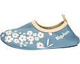 Dětské barefoot boty do vody Playshoes Flowers - petrol