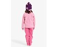 Dětská fleecová mikina Didriksons Monte light heather pink 5