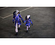 Dívčí zimní kabát Huppa Vivian 2 parka blue pattern 9