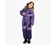 Dětská zimní kombinéza Huppa Wille 2 dark lilac pattern / dark lilac 3