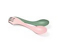 Cestovní příbor Light my fire pro leváky Spork lefty 2-pack sandygreen/dustypink