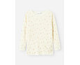 Dětské funkční tričko s merinem Name It Wang Small flowers dlouhý rukáv - snow white 4