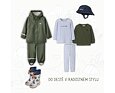 Dětský outfit do deště Name It zelený 2