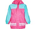 Dětská bunda do deště Playshoes s fleecem turquoise