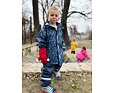 Dětská pláštěnka Playshoes tmavě modrá Staveniště 4