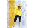 Dětská bunda do deště Huppa Jackie s fleecem yellow 7