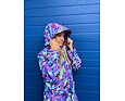 Dívčí zateplený kabát Huppa Janelle lilac pattern 10