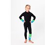 Dětské sportovní legíny Drexiss Shapes - green blue