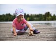 Dětská kšiltovka Little Angel UV Outlast® tenká pirát Květy 6