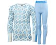 Juniorské termoprádlo Helly Hansen JR Graphic Lifa Merino set - bright blue