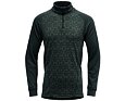 Dětské funkční tričko s merinem Devold Duo active s rolákem na zip woods dlouhý rukáv