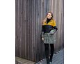 Dívčí nepromokavý kabát Huppa Hanka autumn gold/dark green