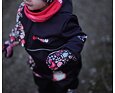 Dětská softshellová kombinéza Wamu s fleecem Sova - fialová 8