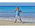 Dětské UV tričko Playshoes Dinosauři blue - krátký rukáv 4