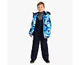 Dětská zimní bunda Huppa Ante s kožíškem navy pattern 2