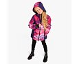 Juniorská lyžařská bunda Huppa Marita fuchsia pattern/ dark lilac 7