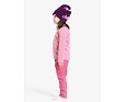 Dětská fleecová mikina Didriksons Monte light heather pink 7
