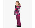 Dětská zimní bunda Huppa Alondra s kožíškem fuchsia pattern 2