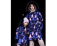 Dívčí zimní kabát Huppa Vivian 2 parka blue pattern 10