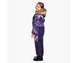 Dětská zimní kombinéza Huppa Wille 2 dark lilac pattern / dark lilac 4