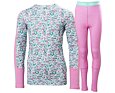 Juniorské termoprádlo Helly Hansen JR Graphic Lifa Merino set - meta pink aop 2