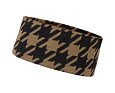 Funkční čelenka s merinem Helly Hansen Lifa merino headband - sepia houndstooth aop