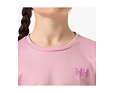 Dětské funkční UV tričko Helly Hansen Jr Tech LS Crew dlouhý rukáv - pink lavender 3