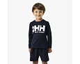 Dětské funkční UV tričko Helly Hansen K Tech Graphic LS top dlouhý rukáv - navy