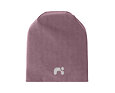 Dětská čepice Name It Moppy beanie s reflexním logem - grape shake