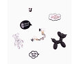 Set amuletů Coqui Amuletz Hello Dog, Bear with you!